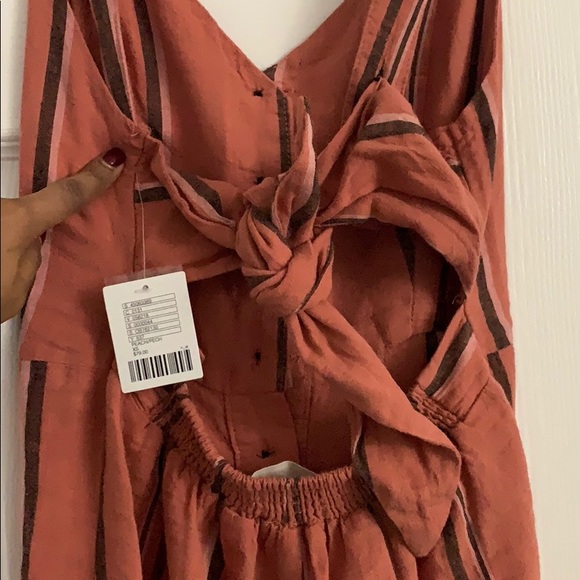 UO Ashley Button Down Tie Back Jumpsuit - Picture 2 of 4